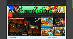 Desktop Screenshot of onlinejatek.eu